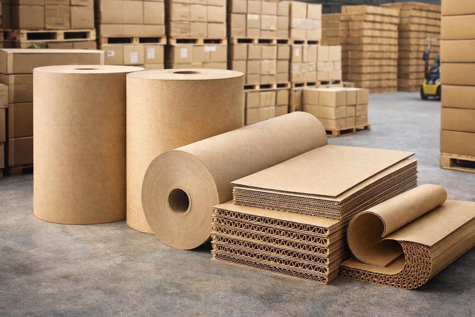 Corrugated paper